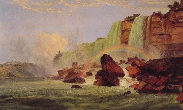  Jasper Pintura al %c3%b3leo - Cataratas del Niágara con vistas al paisaje de Clifton House Jasper Francis Cropsey